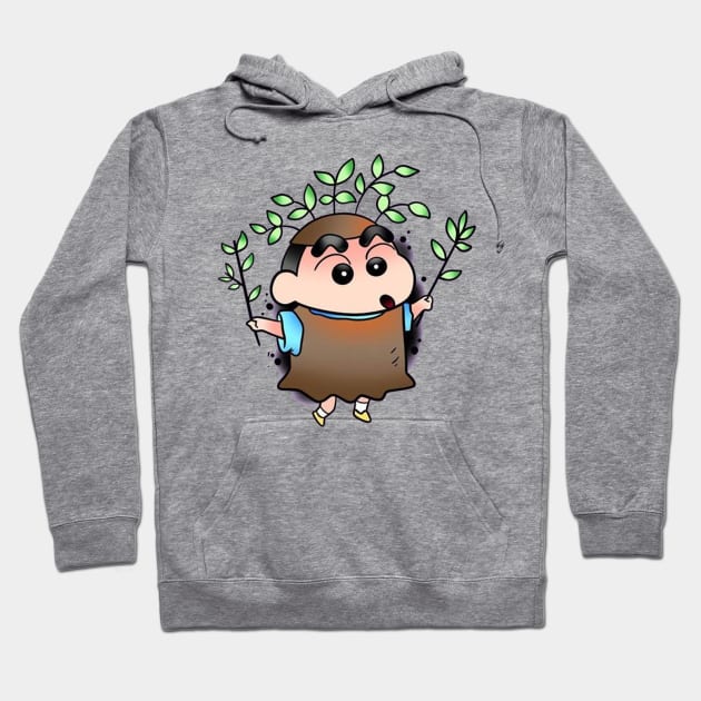 shin chan Hoodie by Ninja banana